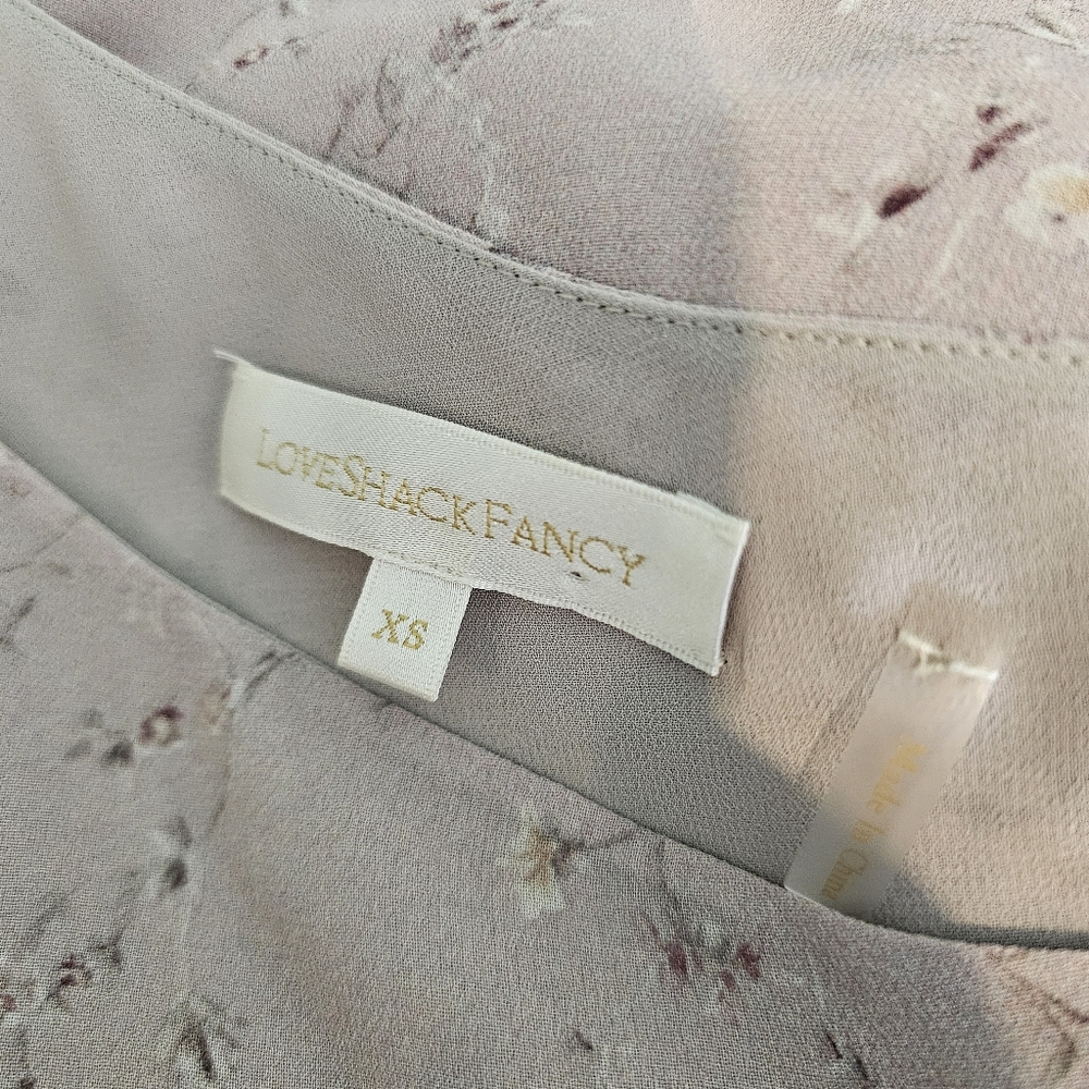 Loveshackfancy Peyton One Shoulder Silk Dress - Picture 6 of 8